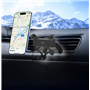 Support Voiture Ventilation Maintien gravité auto-ajustable Noir + Garantie à vie Force Power Lite