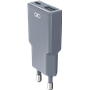 Chargeur USB A + USB C Pocket 30W Power Delivery UltraGaN Gris + Garantie à vie - Origine France Garantie Force Power