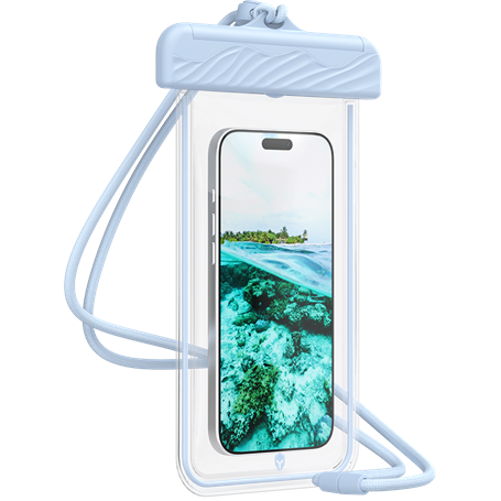 Pochette Etanche Universel Renforcée IPX8 Bleue + Garantie à vie Force Case
