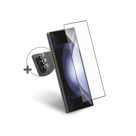 Pack Protège-écran CeramicShield Samsung Galaxy Z Fold 7 2.5D Original + 3 Protège Lentilles + Garantie à vie - Certifié GRS For