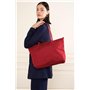 LANCASTER Grand sac cabas épaule - Smart KBA Rouge