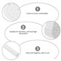 Scicalife 1000Pcs Rouleaux de Coton Dentaire Haute Absorbante Boule de Coton Roulée Tampons de Coton Bouchons de Nez pour Enfant