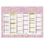 Exacompta - Calendrier Illustré Mini Labo 17x13cm Semestriel Janvier 2026 à Décembre 2026 - Théme Fleurie