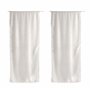 Enjoy Home – Paire de Vitrage Blanc – 90x220cm - Passe Tringle - 100% Polyester Sablé – Collection Sablé
