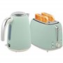 HOMCOM Ensemble bouilloire et grille-pain en inox 2200 W et 1
