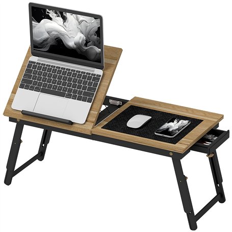 HOMCOM Table de lit Pliable et réglable