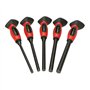 Jeu de 5 chasse-goupilles - KS TOOLS - 156.0222F - Chasse clou brunis - Goupille avec poignée - Avec systeme anti-vibrations