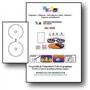 40 Étiquettes Autocollantes pour CD Maxi couvrantes - Impression Jet d'Encre VERSO OPAQUE- livré avec curseur de placement – feu