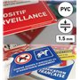 AUA SIGNALETIQUE - Panneau Prépercé (4 trous) avec angles arrondis - PVC Rigide 1.5 mm - (210 x 150 mm)