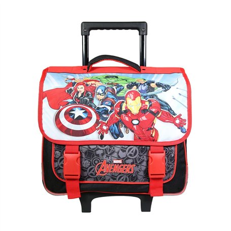 Bagtrotter Cartable à roulettes 38 cm Marvel Avengers Multicolore