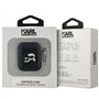 CG Mobile Karl Lagerfeld KLA2PGKCPK Étui pour AirPods 1/2 Noir Monogramme Karl & Choupette Head