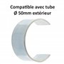 cyclingcolors 2x Clip d'accroche de toile de store pour tube Ø50mm extérieur Accessoire Volet roulant Maintien Fenêtre Baie vitr