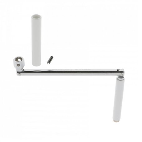 cyclingcolors Poignée de manivelle articulée pour volet roulant en acier avec contre-poignée et goupille Store Fenêtre Baie vitr