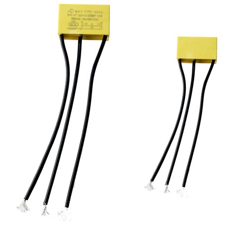 1x CONDENSATEUR 3 FILS A SOUDER MXY TYPE-X2Y2 0.47UF X2 K+2X2200PF Y2M 300VAC (952)