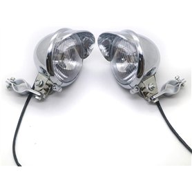 Additionnels Lampes Moto Chrome Passage de Brouillard de Brouillard avec Rouleau de Barre de Garde de la Cage Barre de Montage ( Additionnels Lampes Moto Chrome Passage de Brouillard de Brouillard avec Rouleau de Barre de Garde de la Cage Barre de Montage (