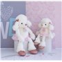 HISTOIRE D'OURS - Collection Les Petits Twist - Peluche Chien Caniche Roxane - Doudou Paillettes Blanc 25 cm - Cadeau Naissance