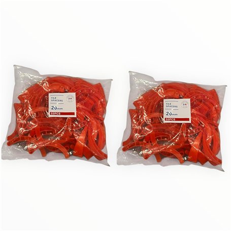 Cales Virgule pour Carrelage – 20 mm – Lot de 100 Pièces | Pose Précise & Uniforme | Réutilisables | Accessoires de Nivellement