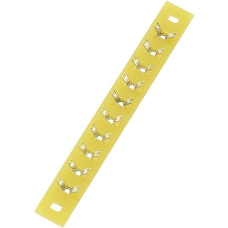 Barrette à souder simple rangée TRU COMPONENTS 530538 Nbr total de pôles 10 Epoxy (L x l x H) 74 x 9 x 1.5 mm 1 pc(s)