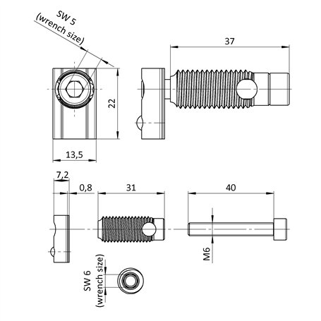 BRILLIANT TOOLS BT611000 Kit d’extraction de poulie, 12 pcs [Powered by KS TOOLS]