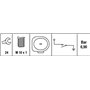 Printation Étiquettes universelles 105 x 35 mm autocollantes blanches – 1600 étiquettes d'adresse autocollantes imprimables sur
