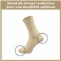 GAWILO Chaussettes 100 % coton (10 paires) | Sans coutures pressantes, avec ceinture confortable pour les veines | Chaussettes e