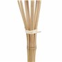 Relaxdays Torche de Jardin en Bambou, lot 8, décoration pour fête, avec mèches supplémentaires, 50x6 cm, Nature