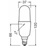 OSRAM LED Star Classic STICK, ampoule LED givrée en forme de bâton pour culot E14, blanc lumière du jour (6500K), 1050 lumens, r