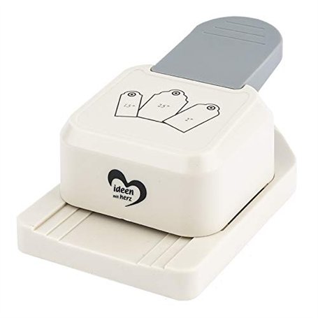 Ideen mit Herz Emporte-pièce en forme de cœur - Pour 3 tailles différentes - Perforatrice à motifs pour papier - Pour fabriquer