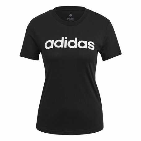 T-shirt à manches courtes femme Adidas Lin T Noir (XS)
