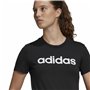 T-shirt à manches courtes femme Adidas Lin T Noir (XS)