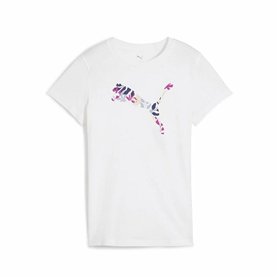 T-shirt à manches courtes femme Puma Graphics Floral Blanc (M)