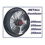 Uzman-Versand 250mm Ventilateur Mural, Extracteurs d'air Industriel VENTILATEURs Aspiration Extracteur Helicoide Ventilation