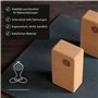 Lot de 2 brique yoga VonBueren | Blocs en liège | 22 x 12 x 7,5 cm | Accessoires de yoga pour homme et femme | Bloc Hatha