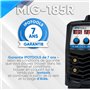 IPOTOOLS MIG-185R poste a souder MIG MAG - Poste à souder MIG avec 185A 230V IGBT, 4 en 1 Poste MIG Flux MMA électrodes, Poste d