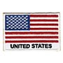 Écusson brodé thermocollant ou à coudre Motif drapeau des États-Unis d'Amérique Taille 7