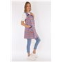 Tablier court sans manches pour femme - En polyester et coton coloré - Pour femme - Multicolore - 44