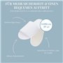 Carenesse 4 paires de chaussons d'hôtel ouverts taille 38-42 I Chaussons jetables pratiques en éponge 100% coton I Chaussures in