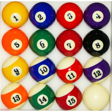 Boules de billard américain - Brillantes - 57