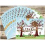Edition Colibri 10980 FR Lot de 10 Cartes d‘invitation PARC DÉSCALADE DANS LES BOIS en Français pour un anniversaire d‘enfant ou