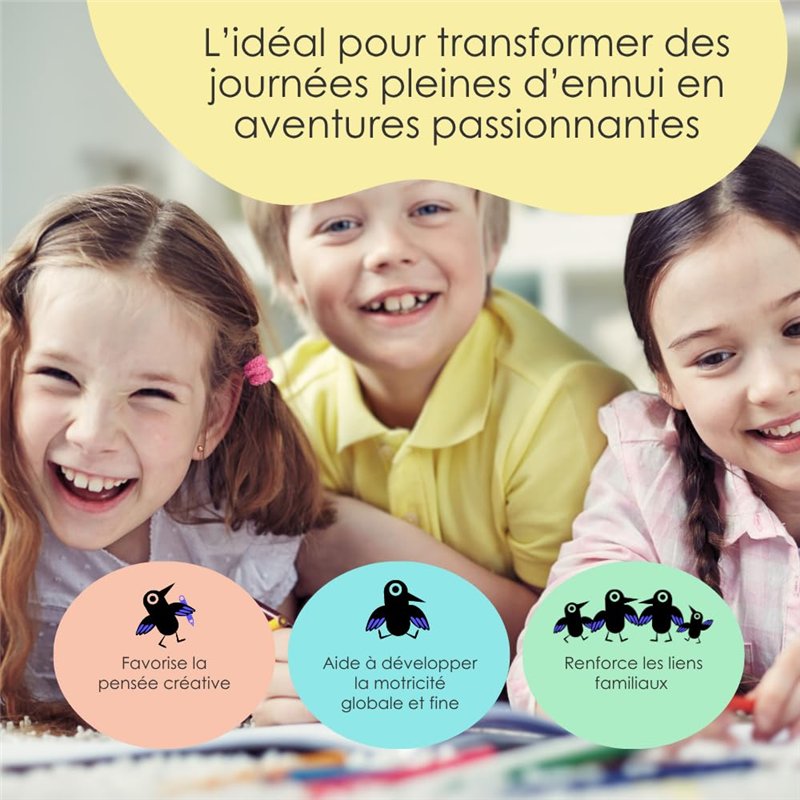 Edition Colibri 10980 FR Lot de 10 Cartes d‘invitation PARC DÉSCALADE DANS LES BOIS en Français pour un anniversaire d‘enfant ou