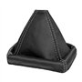 L&P A0025 Soufflet Sac Manchette manchon de commutation 100% cuir véritable veritable noir noire couture fil gris transmission m