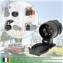 fouraces Adaptateur de remorque de 13 Broches vers 7 Broches - Noir - pour Voiture, remorque, attelage, Caravane