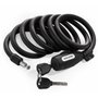 KOHLBURG antivol de 200 cm de long - refermable facilement sans clé - cadenas pour vélo avec fixation - antivol en spirale pour