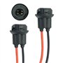 Lot de 2 W5W T10 194 W3W Support de Douille Ampoule caoutchouc Connecteur T10 W5W WY5W Adaptateur Prise Phare Lampe feux clignot