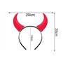 Hatstar Serre-tête cornes de diable rouge | Oreilles de diable de vampire pour costume de fête | Bijou de tête pour homme et fem