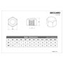 SECCARO Lot de 20 écrous hexagonaux M8 en acier inoxydable V2A VA A2 DIN 917