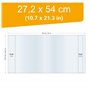 2 cm x largeur jusqu'à 54 cm - couverture de livre scolaire extra solide