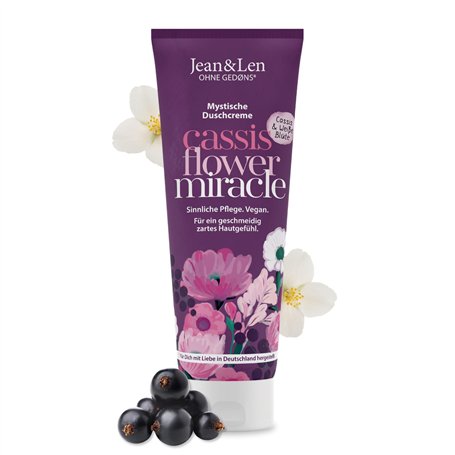 Jean & Len Crème de douche mystique Cassis & Fleur blanche