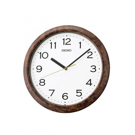 Seiko Horloge murale intemporelle Marron foncé 32 cm QHA014B