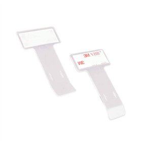 Hypersonic Clip universel pour tickets/carte bancaire/support de carte de stationnement 75x40x2mm - Auto-adhésif - Set de 2 pièc Hypersonic Clip universel pour tickets/carte bancaire/support de carte de stationnement 75x40x2mm - Auto-adhésif - Set de 2 pièc